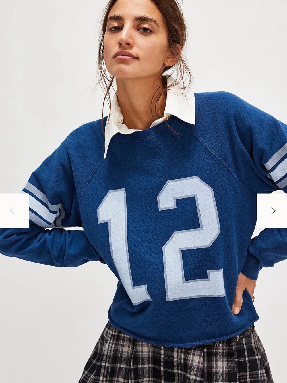 NEW FREE PEOPLE RETRO SPORT SWEATSHIRT SIZE XS RETROBRAND!!